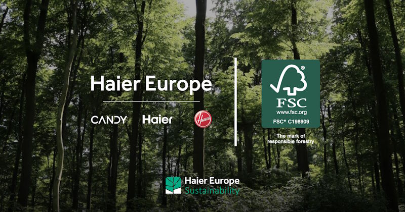 Haier Europe ottiene la certificazione Fsc