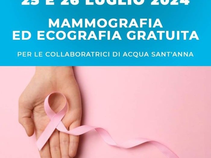 Acqua Sant'Anna e WelfareCare, insieme per la prevenzione del tumore al seno