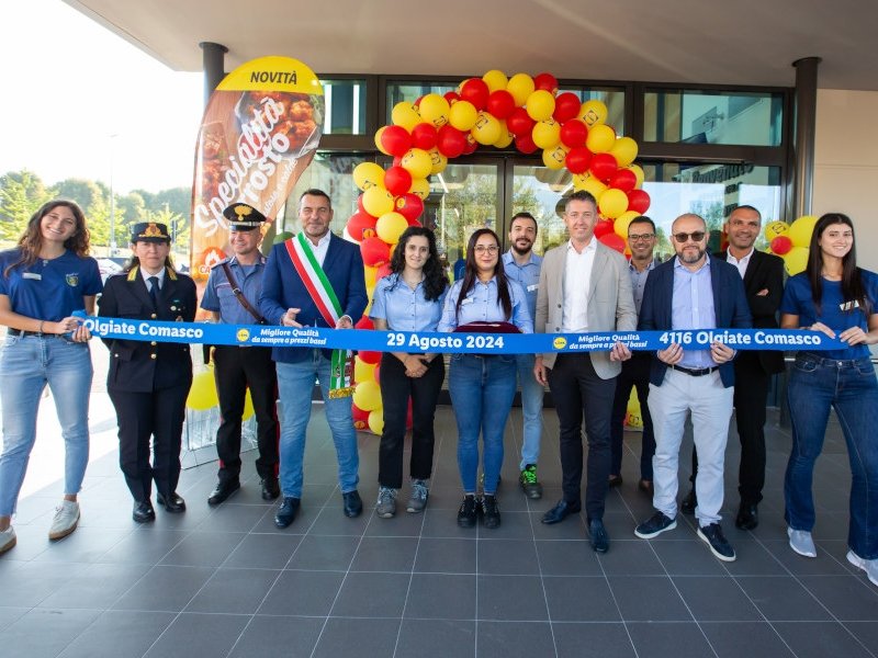 Inaugurazione Lidl a Olgiate comasco