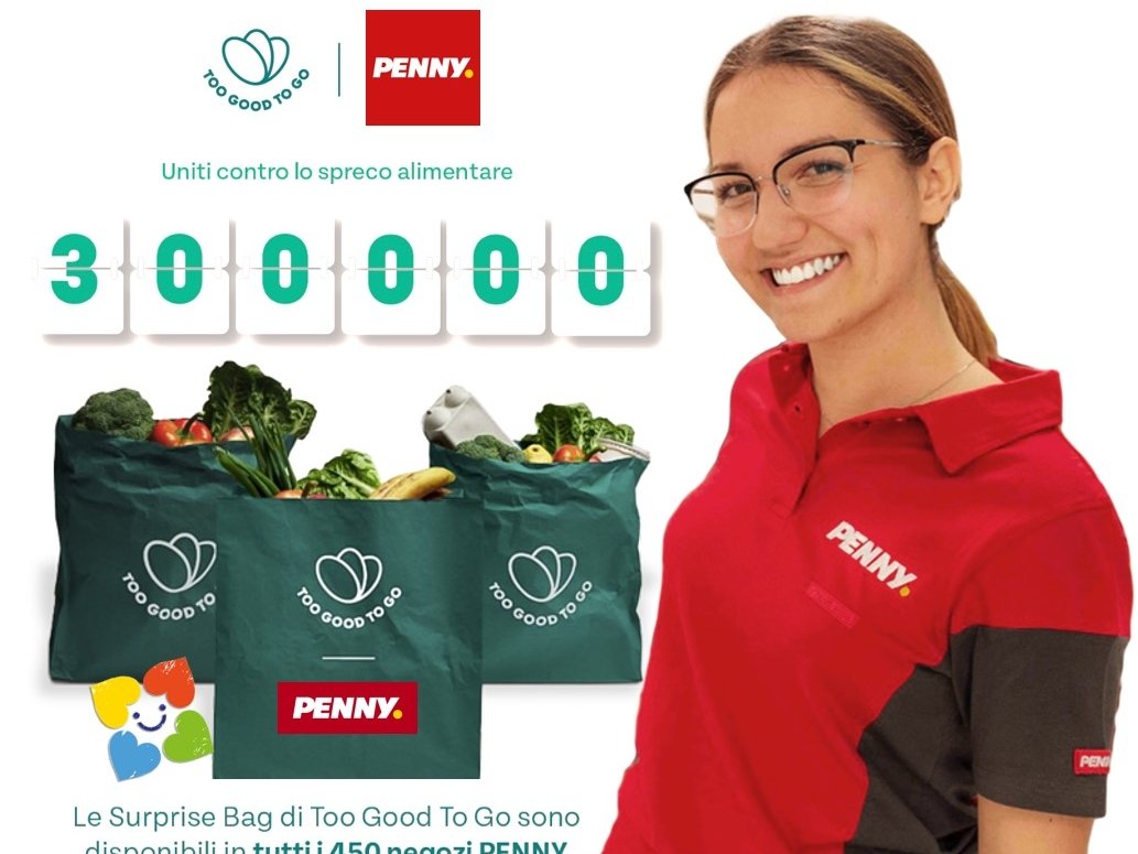 PENNY e Too Good To Go: salvati 300.000 pasti. Emissioni di CO₂ ridotte di  810 tonnellate