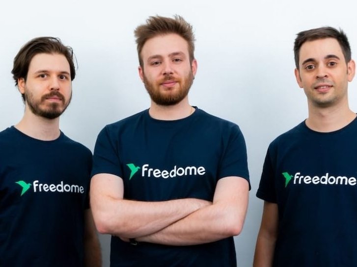 I fondatori di Freedome: Michele Mezzanzanica, Manuel Siclari e Simone Ferlisi