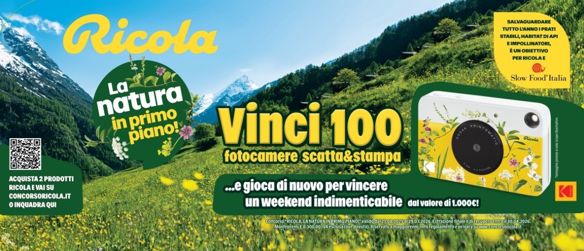 Ricola lancia il concorso “La Natura in Primo Piano” con Slow Food 