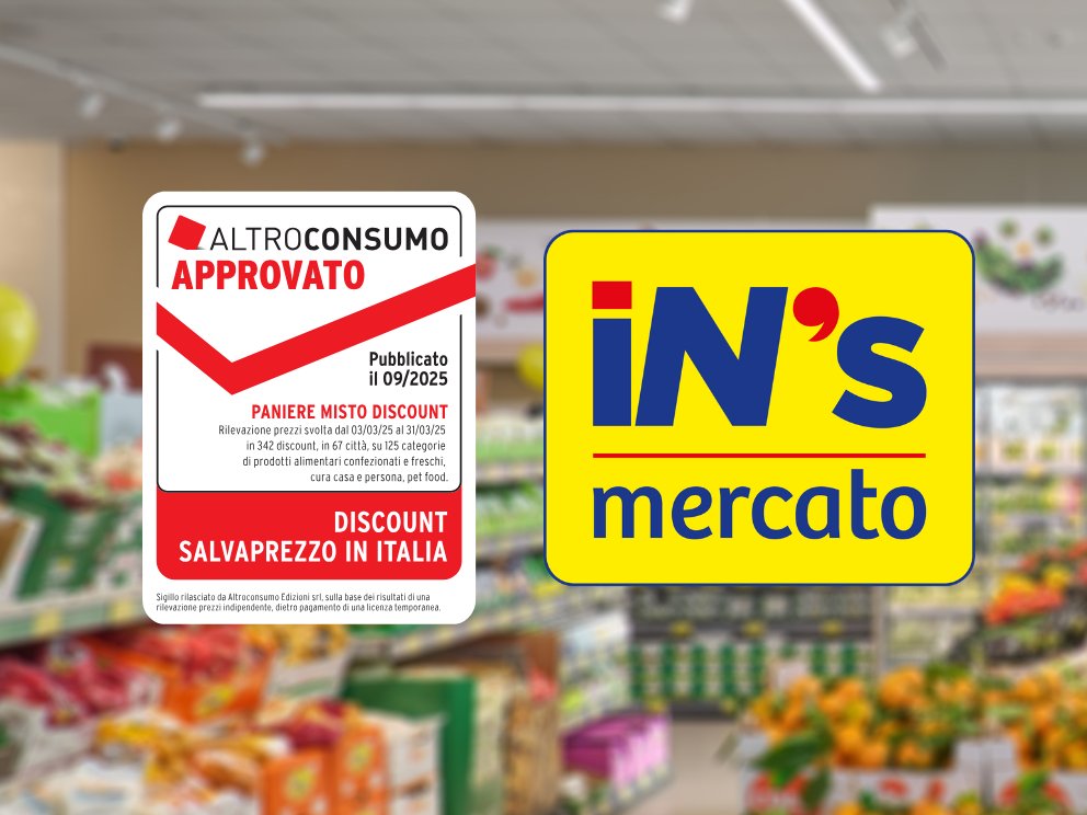iN’s Mercato riceve per il secondo anno il Sigillo Altroconsumo