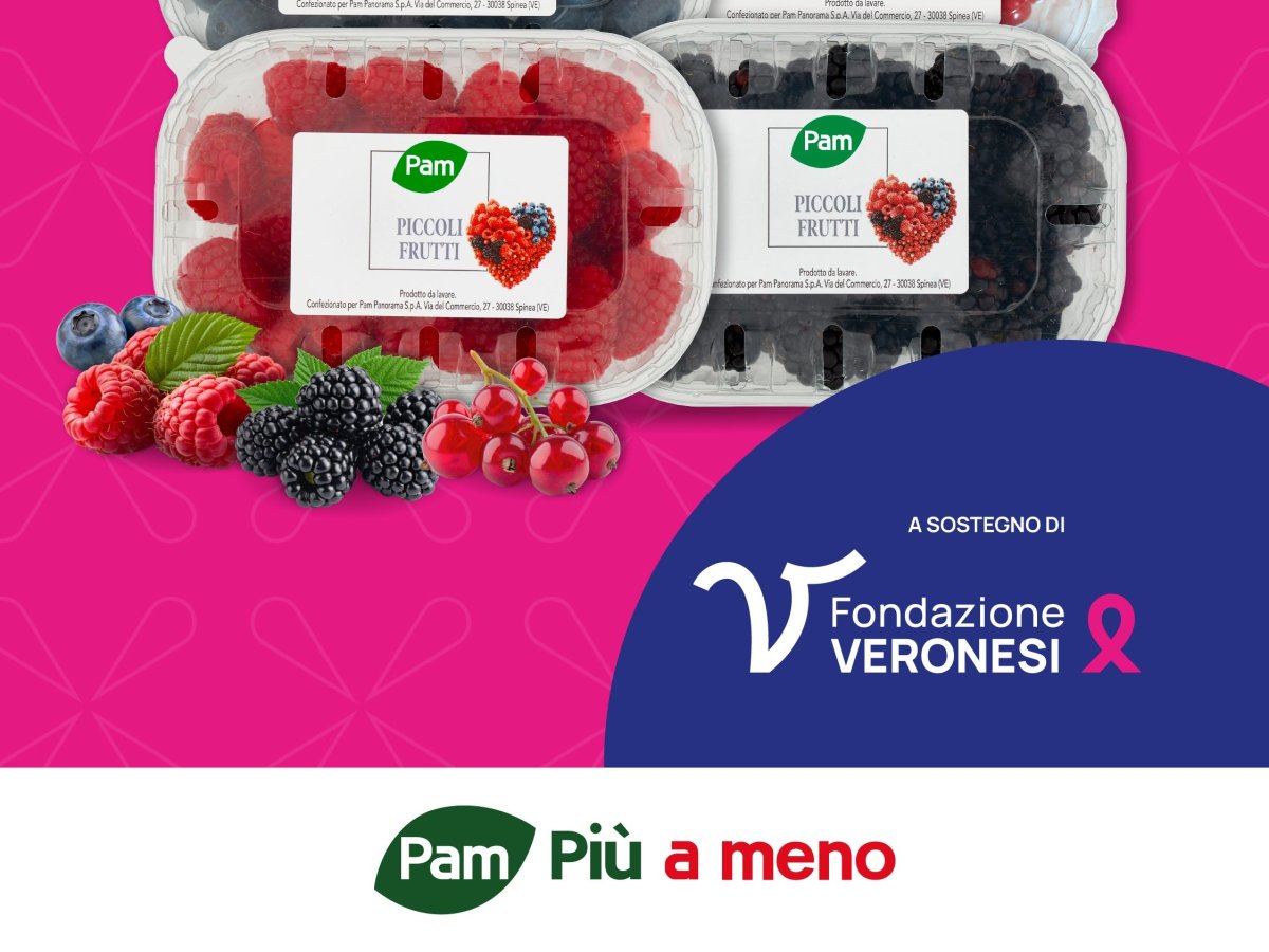 Pam Panorama e Fondazione Veronesi: frutti di bosco per la ricerca sui tumori femminili