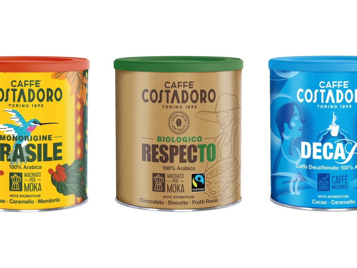 Costadoro lancia nuova linea retail 100% Arabica per moka e filtro