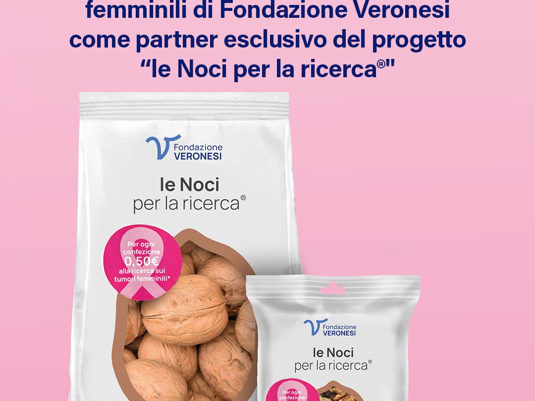 Product-linked giving: Life e Fondazione Veronesi raccolgono fondi per la ricerca oncologica attraverso le noci