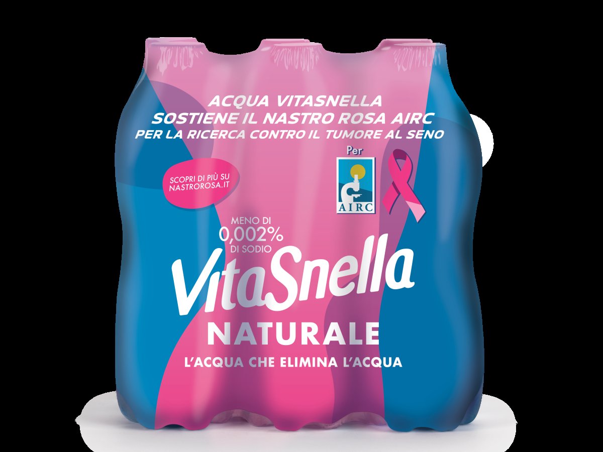 Vitasnella e AIRC insieme per l'ottavo anno con Nastro Rosa