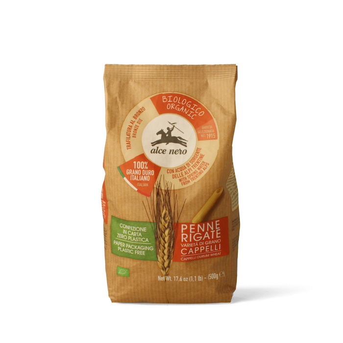 Green Retail  - Alce Nero propone la linea di pasta grano duro Cappelli: grano biologico italiano e un pack 100% in carta 