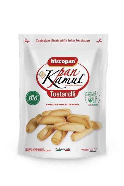 I tostarelli e le gallette Biscopan sono disponibili nel doypack richiudibile salva freschezza