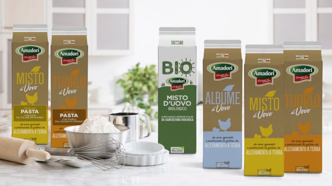 Amadori presenta la rinnovata gamma di ovoprodotti in brick ecosostenibili