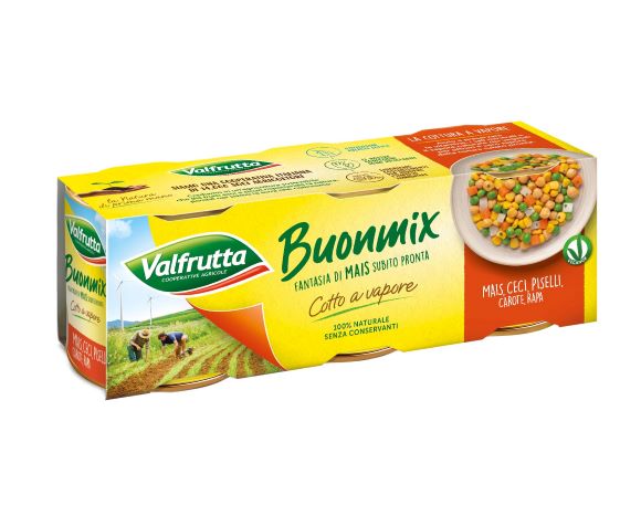 Buonmix Valfrutta, fantasia di mais al vapore subito pronta