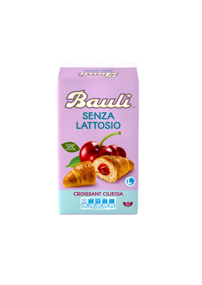 I croissant senza lattosio alla ciliegia Bauli ottengono la certificazione Lfree