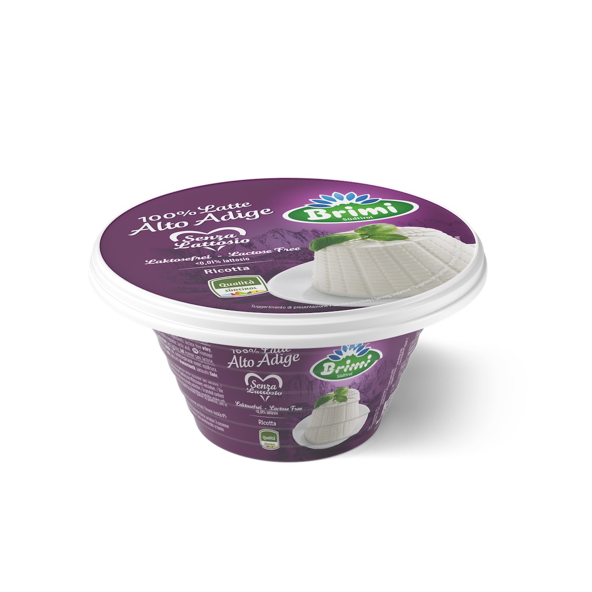 La ricotta senza lattosio di Brimi con latte 100% dell’Alto Adige