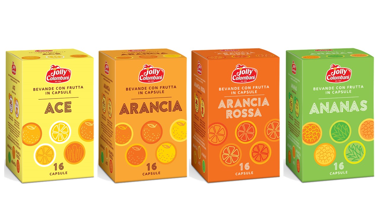 Arrivano le bevande alla frutta in capsule Jolly Colombani
