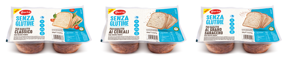 Doria porta in tavola il pane gluten free per tutti