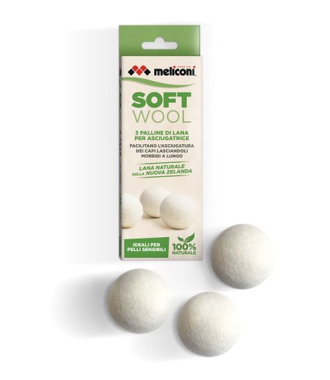 Meliconi Soft Wool, le sfere di lana per asciugatrice