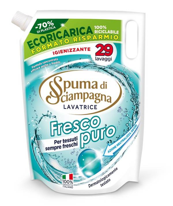 Spuma di Sciampagna: bucato pulito e più sostenibile