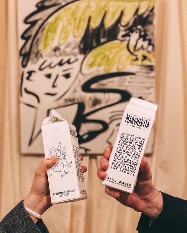La minerale di Fonte Margherita nel cartone ecosostenibile