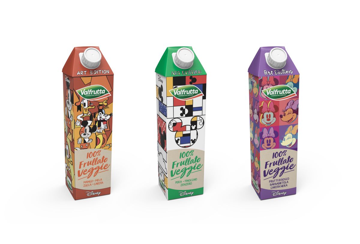 Valfrutta 100% Frullato Veggie presenta lo special pack Art Edition