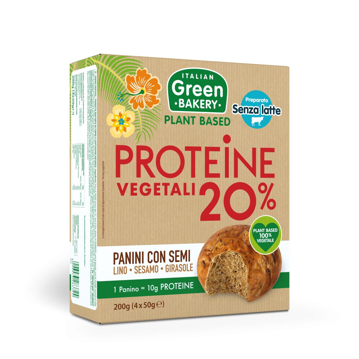 Italian Green Bakery presenta i panini con semi proteine vegetali 20%