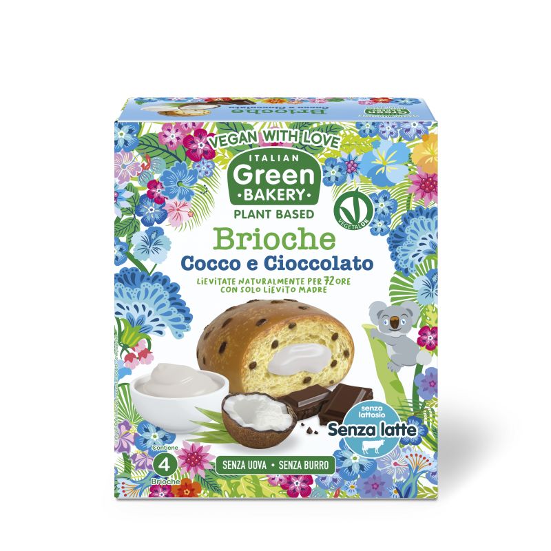 Italian Green Bakery presenta le brioche cocco e cioccolato