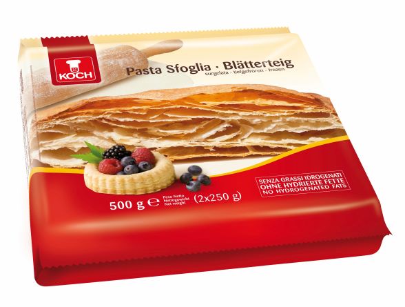 Pasta sfoglia di Koch, 144 strati di sfoglia sottile e croccante