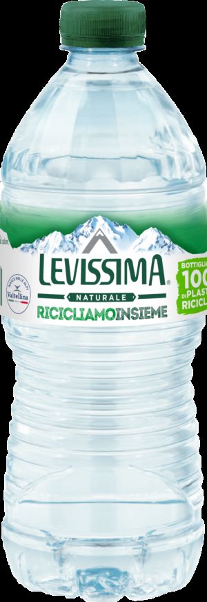 Levissima è in plastica 100% riciclata anche nel formato 50 cl