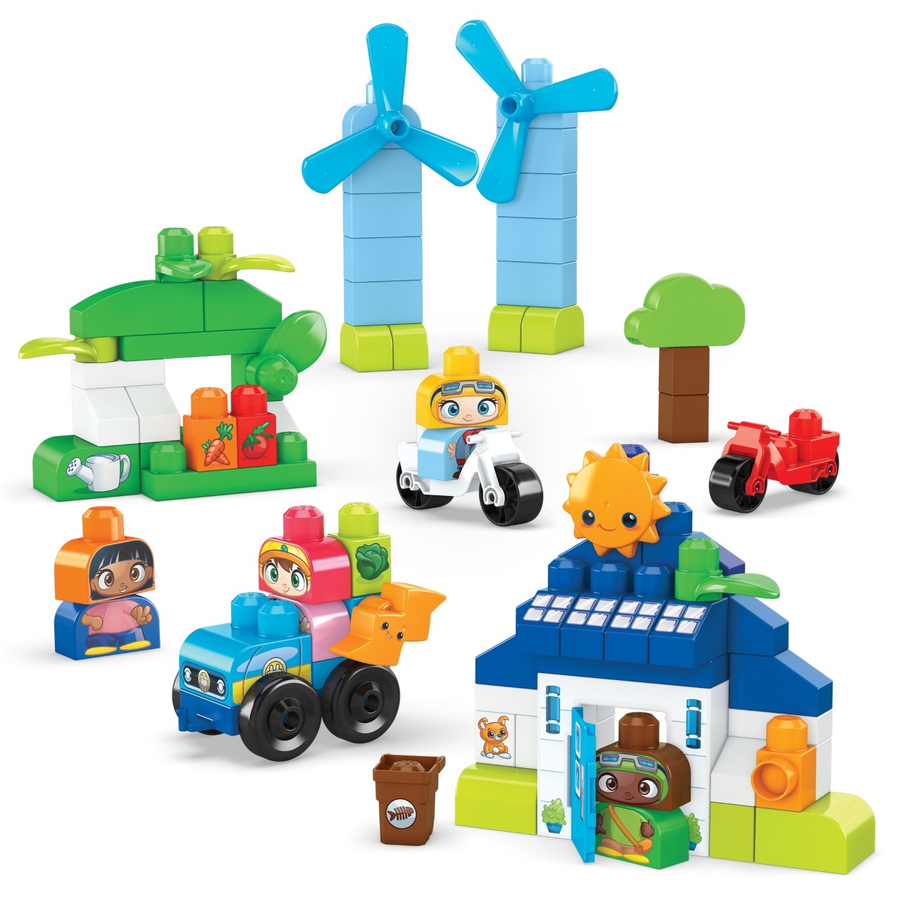 Mattel lancia la prima linea di giocattoli certificata Carbon Neutral con le nuove costruzioni Mega Blok Green Town
