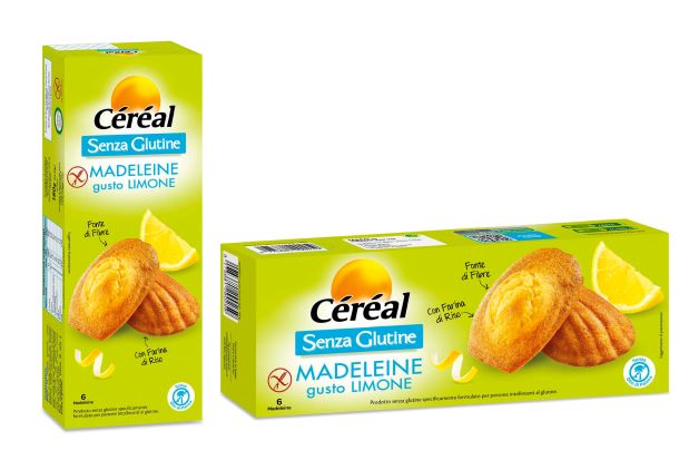 Le madeleine senza glutine Céréal al gusto limone