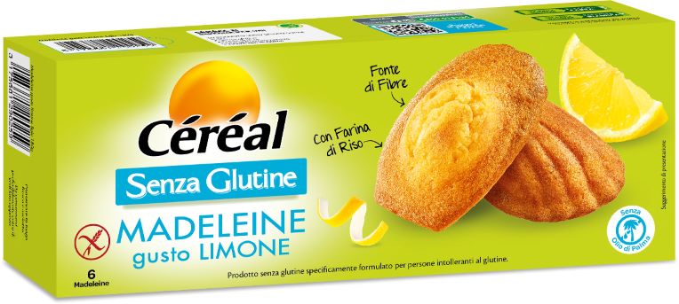 Le madeleine senza glutine Céréal al gusto limone