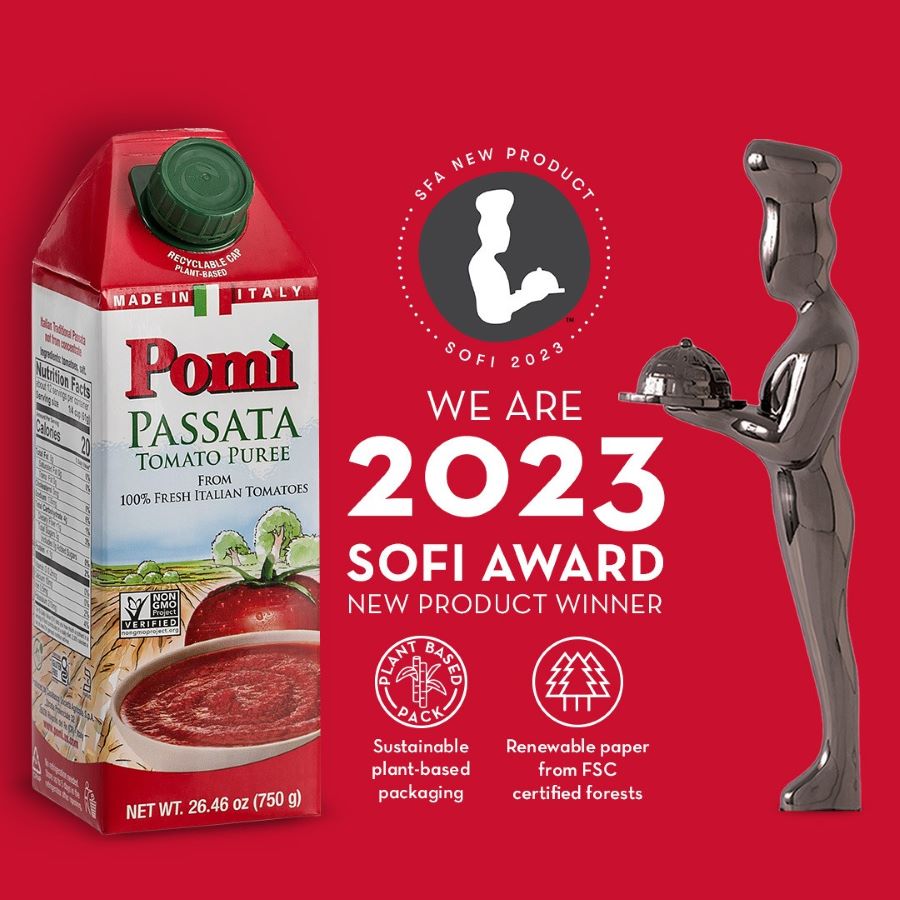 Negli Usa la passata Pomì si aggiudica il Premio Sofi