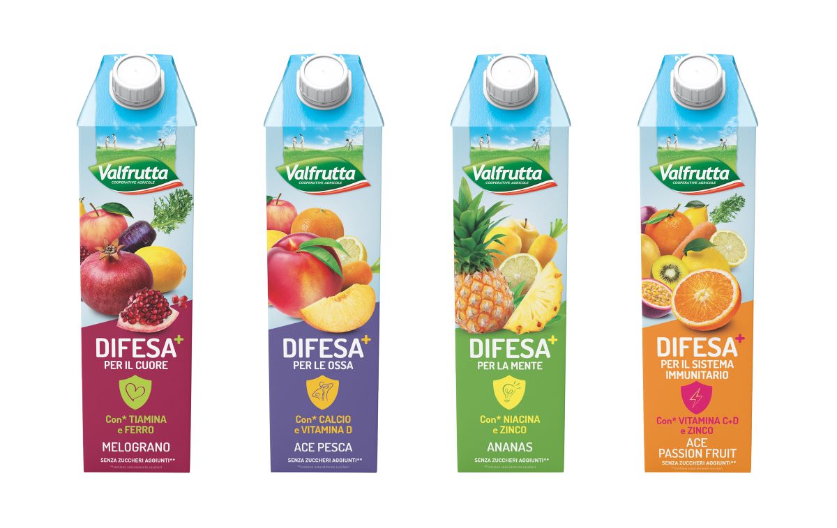 Beverage, ecco Valfrutta linea Difesa + 