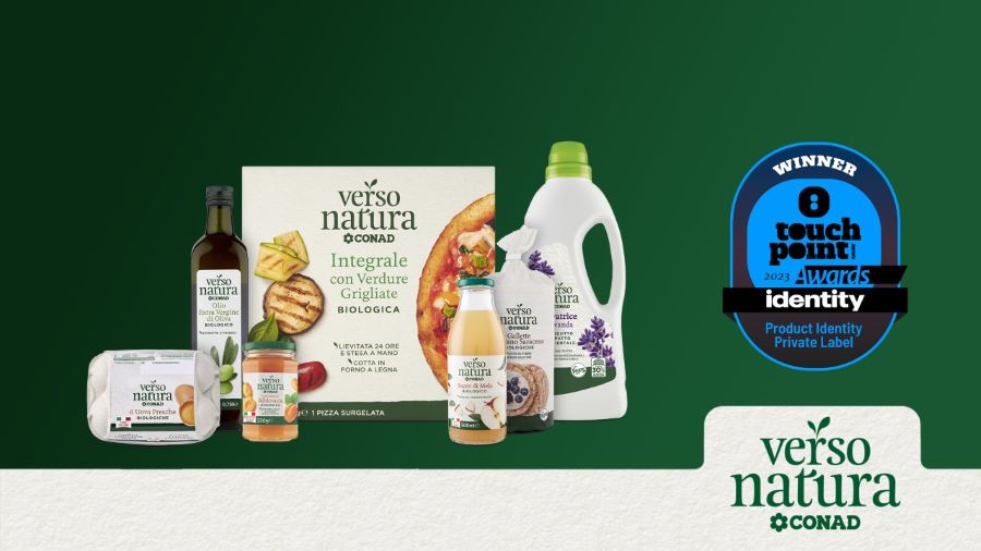 La nuova visual identity di Verso Natura Conad trionfa ai Touchpoint Identity Awards 2023