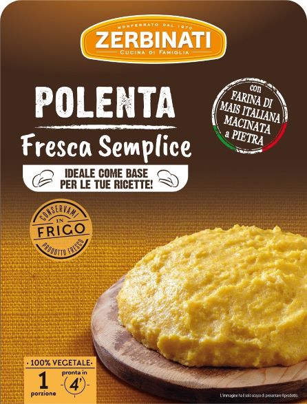 Zerbinati lancia la “polenta fresca semplice”