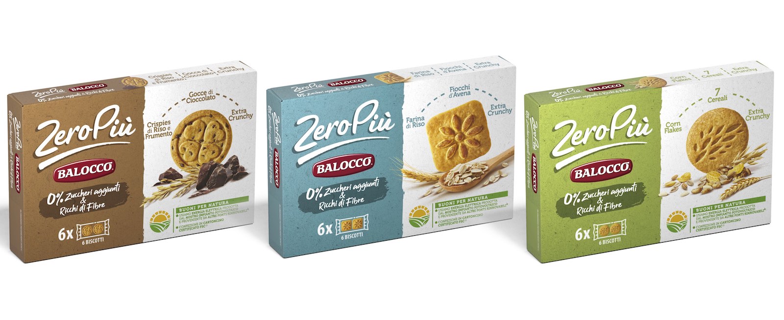 Balocco ZeroPiù: senza zuccheri aggiunti e con più fibre