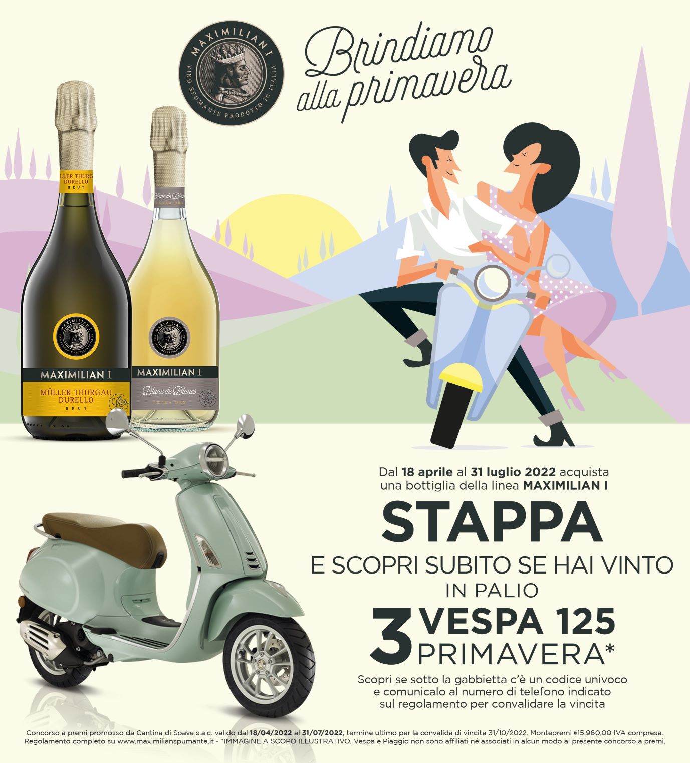Maximilian I di Cantina di Soave lancia il concorso “Brindiamo alla Primavera”