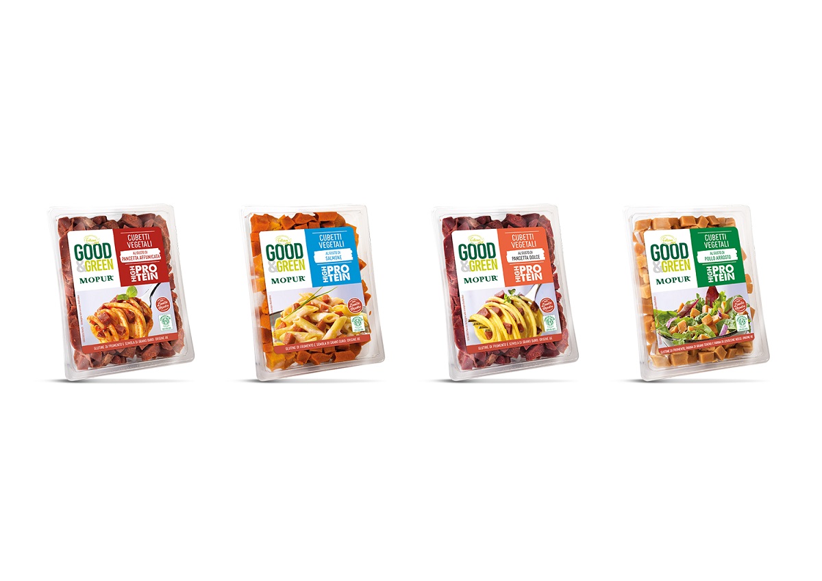 FelsineoVeg presenta i  cubetti vegetali Good&Green al gusto pollo arrosto, pancetta affumicata e salmone