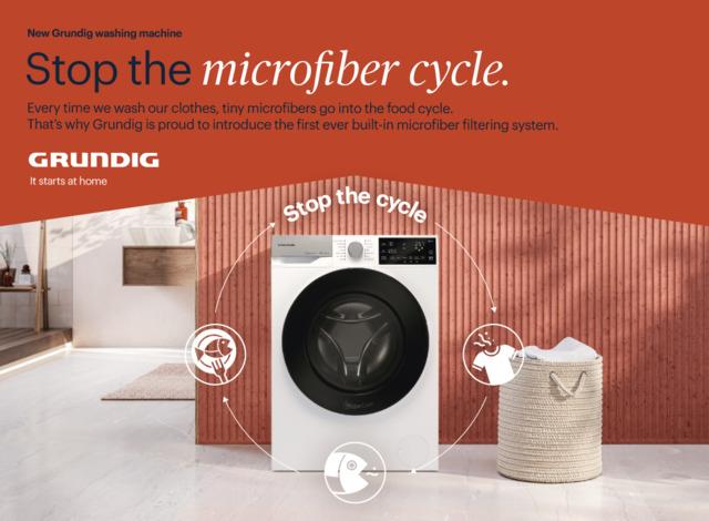 Lotta alla microfibre: è di Grundig la prima lavatrice Fibercatcher