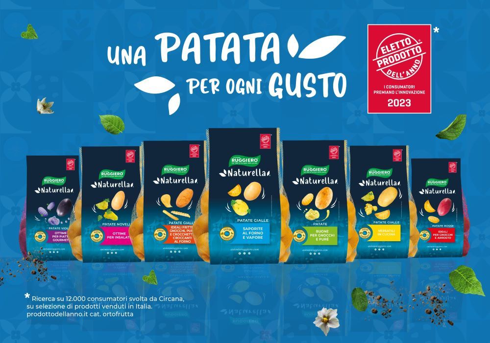 Le patate Ruggiero sono state elette Prodotto dell'anno 2023