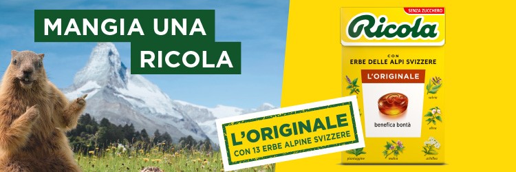 Ricola presenta la nuova campagna di comunicazione multicanale per valorizzare l'originalità delle caramelle benefiche