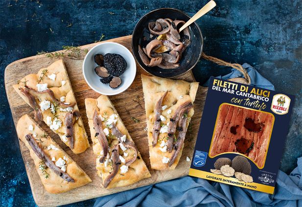 I nuovi Filetti di Alici del Mar Cantabrico Rizzoli con Tartufo Urbani 