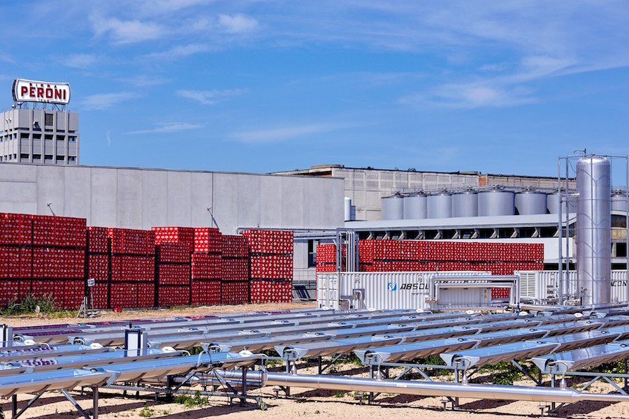Birra Peroni: calore solare per ridurre le emissioni dello stabilimento di Bari