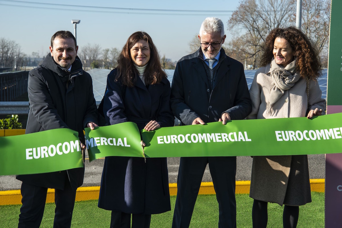 Eurocommercial punta sulla sostenibilità e realizza un nuovo impianto fotovoltaico al Centro Commerciale Carosello