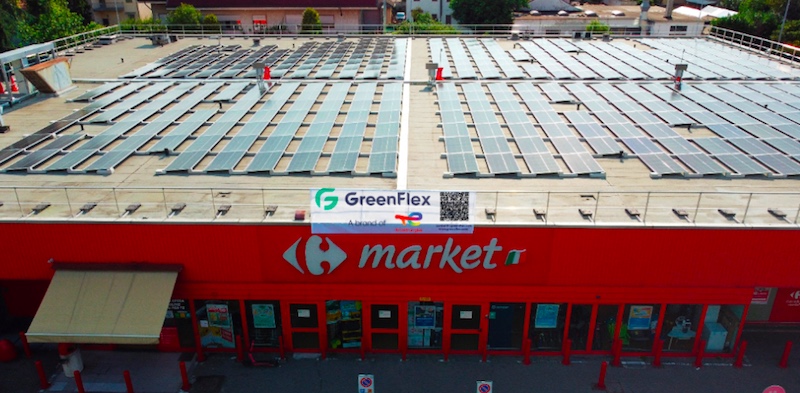 Carrefour Italia: allacciato il primo impianto fotovoltaico targato GreenFlex a Rho