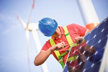 Cablaggio della rete dati per la produzione di energia rinnovabile