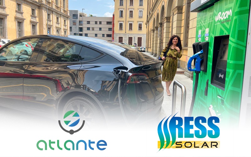Atlante acquisisce il network Ressolar per la ricarica di veicoli elettrici