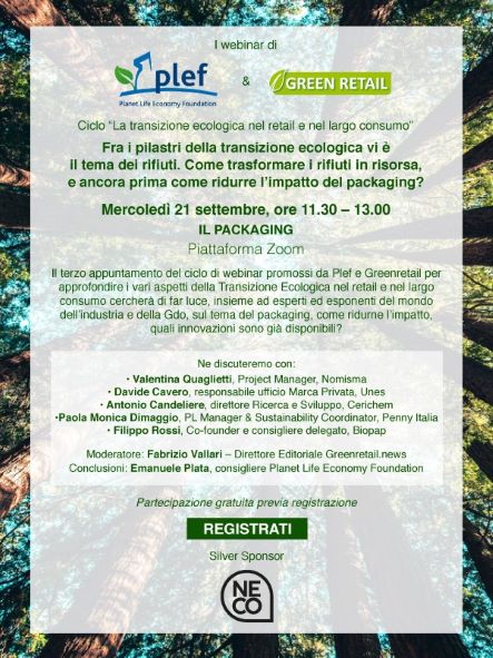 I webinar di Plef e Green Retail del ciclo “La transizione ecologica nel retail e nel largo consumo”