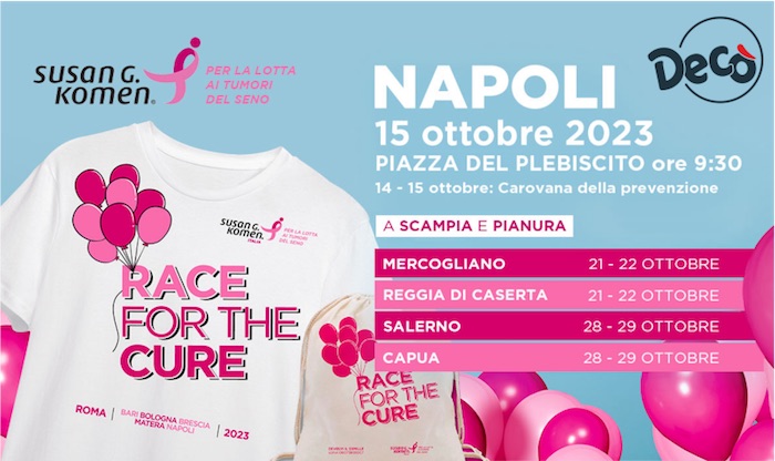 Decò è partner sostenitore della Race for the cure organizzata dall’associazione Susan Komen