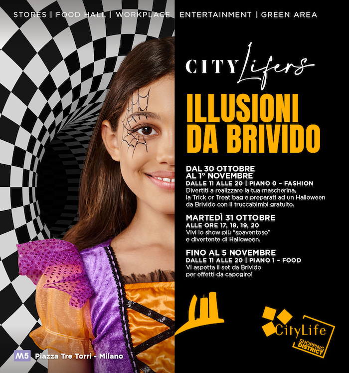 Halloween: a CityLife Shopping District “illusioni da brivido”. Spettacoli imperdibili e laboratori per bambini 