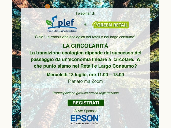 La circolarità nel largo consumo. Il secondo webinar del ciclo di incontri Plef - Green Retail dedicati alla transizione ecologica